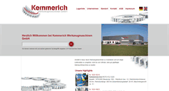 Desktop Screenshot of kemmerich-maschinen.de